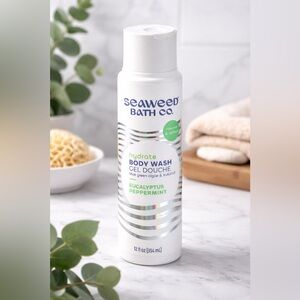 Seaweed Bath Co Hydrate Body Wash Eucalyptus Peppermint 12 oz Vegan Skincare New